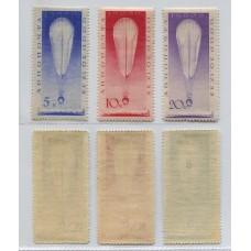 RUSIA 1933 Yv. A 38/40 SERIE COMPLETA DE ESTAMPILLAS NUEVAS CON GOMA HERMOSA CALIDAD 240 EUROS