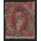 ARGENTINA 1866 GJ 26e RIVADAVIA 5ta VARIEDAD PAPEL RAYADO u$ 60 PERO ESTE ES CUADRILLE CON MATASELLO PLAZA DEL PARQUE EN CIRCULO CHICO, RARO