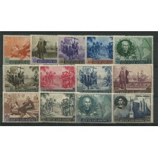 SAN MARINO 1952 Yv. 346/57 + AEREO 52 SERIE DE ESTAMPILLAS NUEVAS MINT COLON BARCOS COMPLETA, RARA 255 EUROS