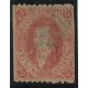ARGENTINA 1864 GJ 19 RIVADAVIA ESTAMPILLA DE 1ra TIRADA POSIBLE DOBLE IMPRESIÓN