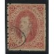 ARGENTINA 1864 GJ 19e RIVADAVIA ESTAMPILLA DE 1ra TIRADA VARIEDAD PAPEL DELGADO CON MATASELLO SAN LUIS U$ 36
