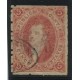 ARGENTINA 1864 GJ 19e RIVADAVIA ESTAMPILLA DE 1ra TIRADA VARIEDAD PAPEL DELGADO CON MATASELLO SAN LUIS U$ 36