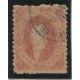 ARGENTINA 1864 GJ 19b RIVADAVIA ESTAMPILLA DE 1ra TIRADA VARIEDAD DOBLE IMPRESIÓN PARCIAL CON MATASELLO 6-AGO-1864 U$ 72