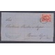 ARGENTINA 1872 GJ 34 RIVADAVIA DE 8va TIRADA EN PLIEGO COMPLETO CON MATASELLO ROSARIO CRUZ DE MALTA, HERMOSA Y RARA U$ 850 + 200 %