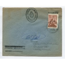 ANTARTIDA ARGENTINA 1966 SOBRE BASE BROWN FIRMADO