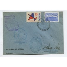 ANTARTIDA ARGENTINA 1967 SOBRE CIRCULADO A LA BASE DECEPCION FIRMADO