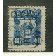 ARGENTINA TELEGRAFOS 1887 GJ 3 CON MATASELLO NOGOYA ENTRE RIOS