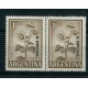 ARGENTINA SERVICIO OFICIAL GJ 739 PE 386Ab PAREJA U$ 14 MINT + VARIEDAD NO CATALOGADA S. OFICIAL SOBRECARGA DOBLE