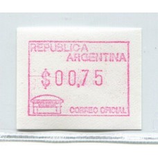 ARGENTINA SERVICIO SELLO PARA MAQUINA 1999 GJ 21 FACIAL 0.75 NUEVO MINT U$ 10