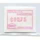 ARGENTINA SERVICIO SELLO PARA MAQUINA 1999 GJ 21 FACIAL 0.75 NUEVO MINT U$ 10