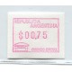 ARGENTINA SERVICIO SELLO PARA MAQUINA 1999 GJ 21 FACIAL 0.75 NUEVO MINT U$ 10