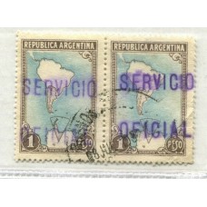 ARGENTINA SERVICIO OFICIAL GJ 810 PRESIDENCIA PAREJA USADA U$ 100