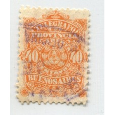 ARGENTINA TELEGRAFOS 1888 GJ 49 U$ 25