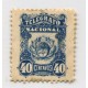 ARGENTINA TELEGRAFOS 1887 GJ 3A CON FILIGRANA ESTAMPILLA NUEVA CON GOMA U$ 30