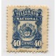 ARGENTINA TELEGRAFOS 1887 GJ 3A CON FILIGRANA ESTAMPILLA NUEVA CON GOMA U$ 30