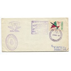 ANTARTIDA ARGENTINA 1964 SOBRE BASE MATIENZO CON MARCA DE VUELO ESPECIAL