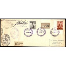 ANTARTIDA ARGENTINA 1964 SOBRE FIRMADO Y CON VARIAS MARCAS, BASE CONJUNTO MATIENZO