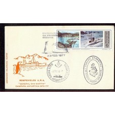 ANTARTIDA ARGENTINA 1976 CON MARCA DEL BARCO