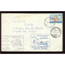 ANTARTIDA ARGENTINA 1975  SOBRE VUELO ESPECIAL BASE PETREL