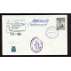 ANTARTIDA ARGENTINA 1969 SOBRE CON MATASELLO BASE PETREL VUELO ESPECIAL CON FIRMA