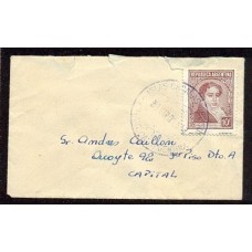 ANTARTIDA ARGENTINA 1951 SOBRE BASE ORCADAS CON RECEPCION AL DORSO