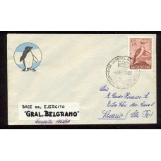 ANTARTIDA ARGENTINA 1964 SOBRE BASE BELGRANO