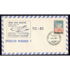 ANTARTIDA ARGENTINA 1972 SOBRE VUELO ESPECIAL