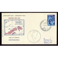 ANTARTIDA ARGENTINA 1964 SOBRE BASE ESPERANZA