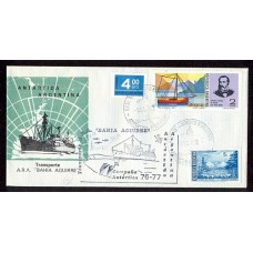 ANTARTIDA ARGENTINA 1976 CON MARCAS ESPECIALES DE BARCO