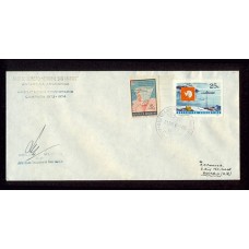 ANTARTIDA ARGENTINA 1974 SOBRE FIRMADO