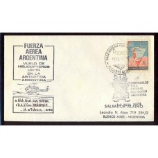 ANTARTIDA ARGENTINA 1973 SOBRE VUELO ESPECIAL EN HELICOPTERO