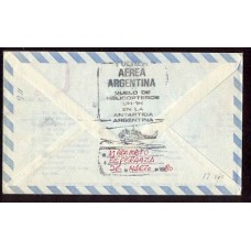 ANTARTIDA ARGENTINA 1980 SOBRE VUELO ESPECIAL EN HELICOPTERO