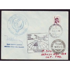 ANTARTIDA ARGENTINA 1974 SOBRE FIRMADO BASE MARAMBIO