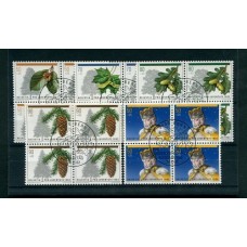 SUIZA 1992 Yv. 1411/5 SERIE COMPLETA EN CUADROS USADA