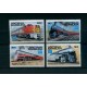 ANTIGUA Y BARBUDA TRENES TRANSPORTES SERIE COMPLETA MINT