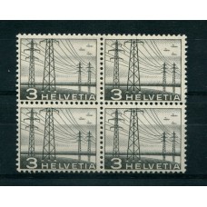 SUIZA 1949 Yv. 481 CUADRO ESTAMPILLAS DOS MINT