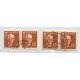 SUECIA 1938 Yv. 255c/d DOS PAREJAS DE ESTAMPILLAS USADAS 120 Euros