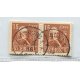 SUECIA 1939 Yv. 276e PAREJA DE ESTAMPILLAS USADA 40 Euros