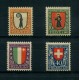 SUIZA 1923 Yv. 192/5 SERIE COMPLETA DE ESTAMPILLAS NUEVAS MINT 25 EUROS