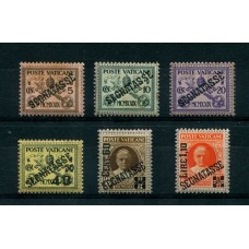 VATICANO 1931 TAXA Yv. 1/6 SERIE COMPLETA DE ESTAMPILLAS NUEVAS CON GOMA TONALIZADA 82,50 EUROS