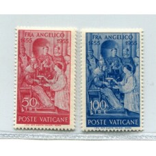 VATICANO 1955 Yv. 213/4 SERIE COMPLETA DE ESTAMPILLAS NUEVAS CON GOMA 13,50 EUROS