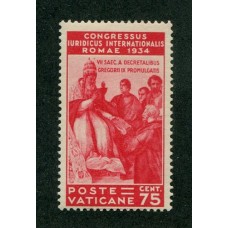 VATICANO 1935 Yv. 69 ESTAMPILLA NUEVA CON GOMA 60 EUROS en SASSONE 100 EUROS