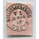 SUIZA 1854 Yv. 28b ESTAMPILLA USADA 90 EUROS