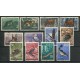 YUGOSLAVIA 1954 Yv. 643/54 SERIE COMPLETA DE ESTAMPILLAS USADAS FAUNA 75 EUROS