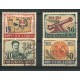 YUGOSLAVIA 1954 Yv. 656/9 SERIE COMPLETA DE ESTAMPILLAS USADAS 45 EUROS