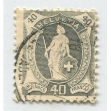 SUIZA 1905 Yv. 096 ESTAMPILLA USADA 15 EUROS