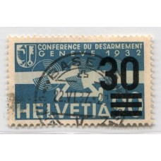 SUIZA 1935 Yv. AEREO 22 ESTAMPILLA USADA 12 EUROS