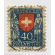 SUIZA 1921 Yv. 187 ESTAMPILLA USADA 45 EUROS