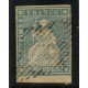 SUIZA 1854 Yv. 27a ESTAMPILLA USADA PAPEL MEDIANO 35 EUROS