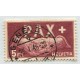 SUIZA 1945 Yv. 416 ESTAMPILLA USADA EL 5 Frs. LA MAS RARA Y CARA DE LA SERIE PAX 325 EUROS